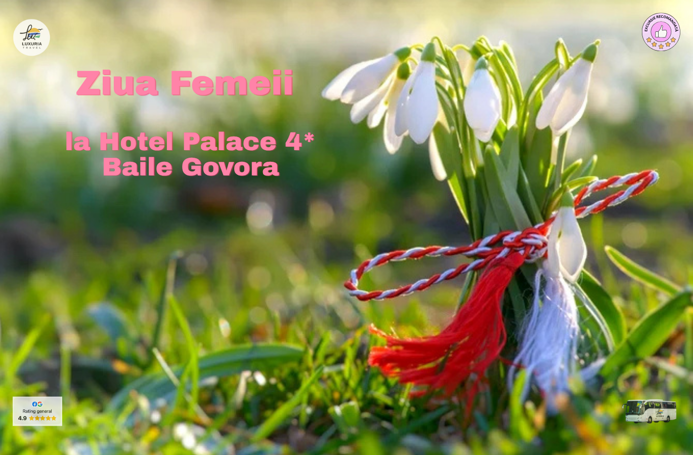 Martisor si Ziua Femeii la Spa Hotel Palace 4* Baile Govora