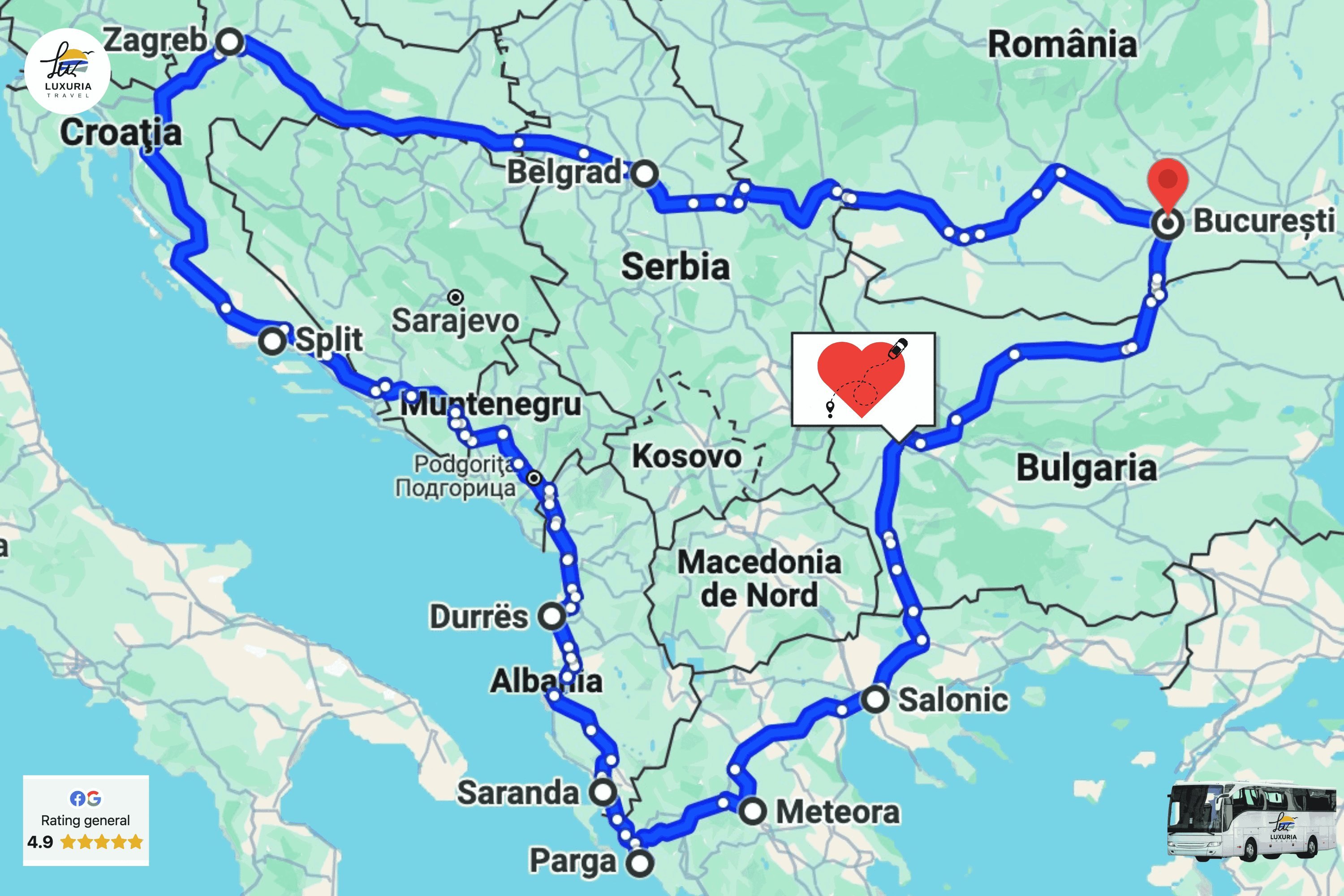 Circuit Balcanic: Grecia, Albania, Muntenegru, Croatia si Serbia - 11 Zile - foto 1